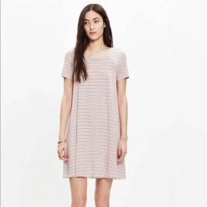 Madewell Swingy Tee Striped Scoop Neck Dress Sacramento